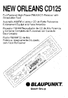 Blaupunkt New-Orleans-CD-125 - Owners Manual